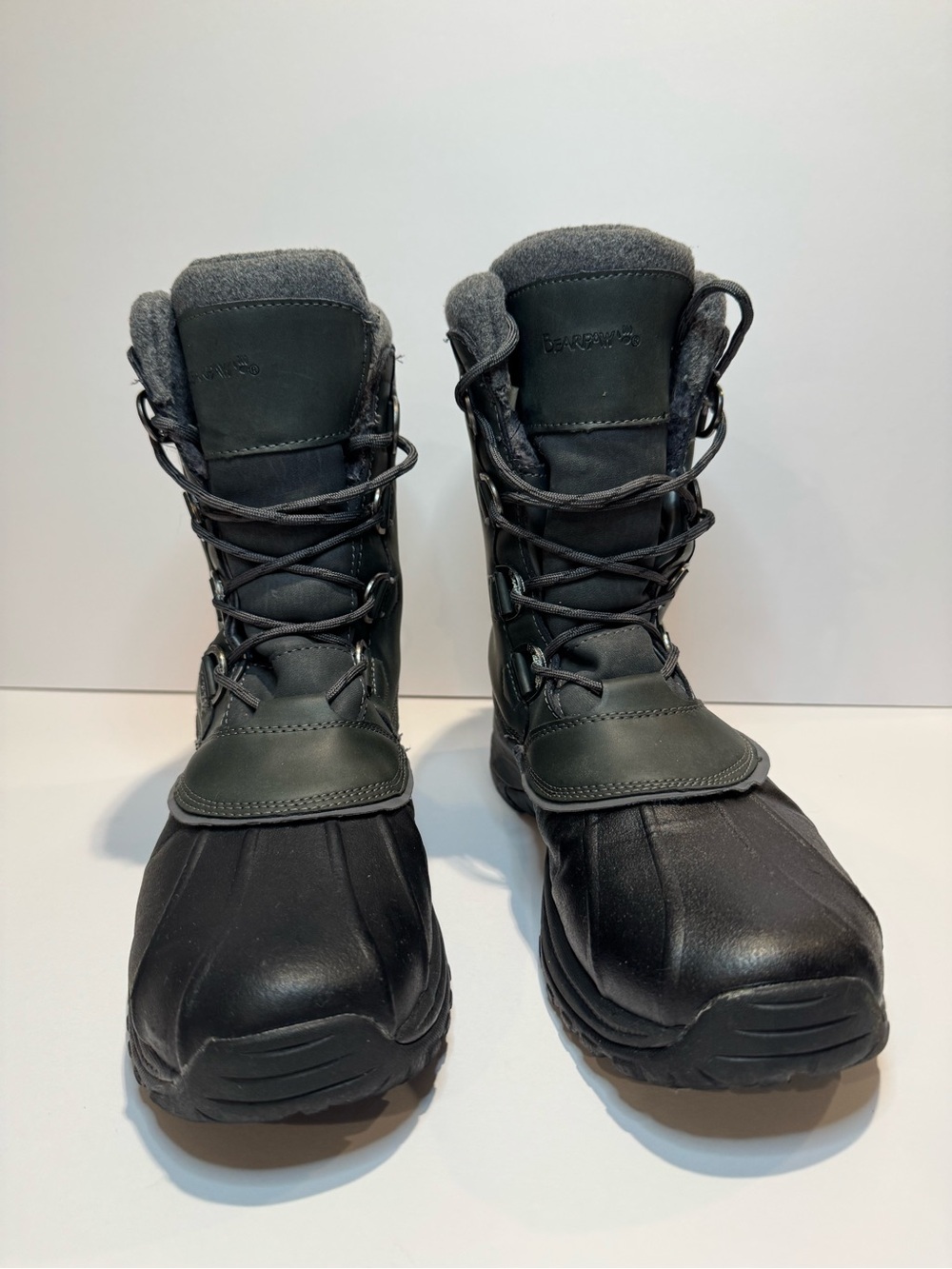 BEARPAW Colton Men’s Snow Boots | Black | Size 12 - Picture 2 of 11